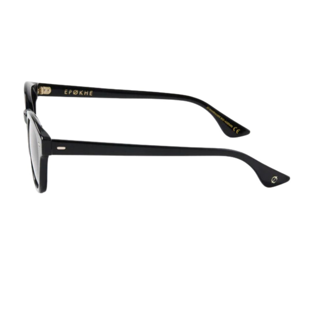 Epøkhe Coil Sunglasses Black Polished Black | Premium Eyewear
