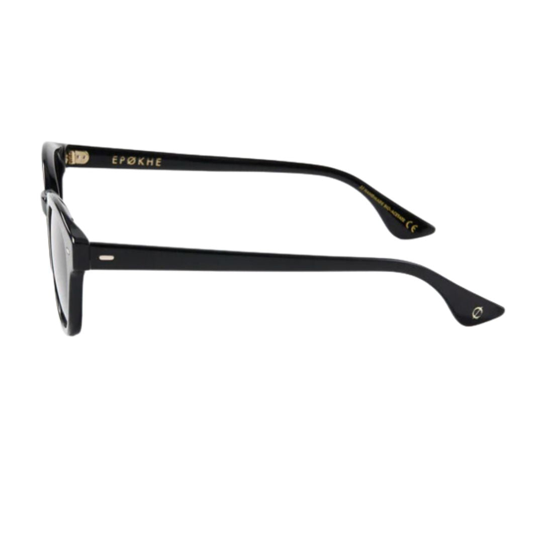 Epøkhe Coil Sunglasses Black Polished Black | Premium Eyewear