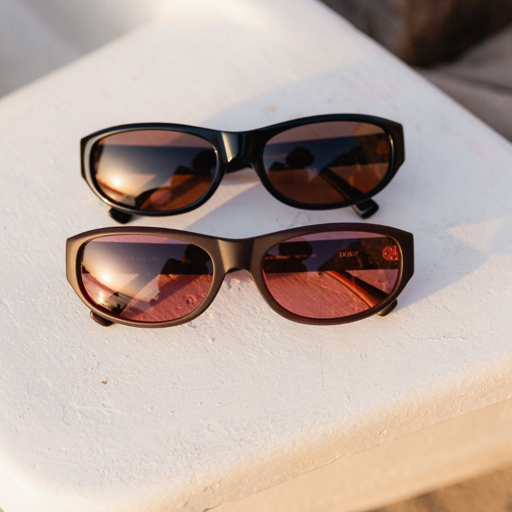 Wasted Talent X Epøkhe Dome Sunglasses - Burgundy / Ruby