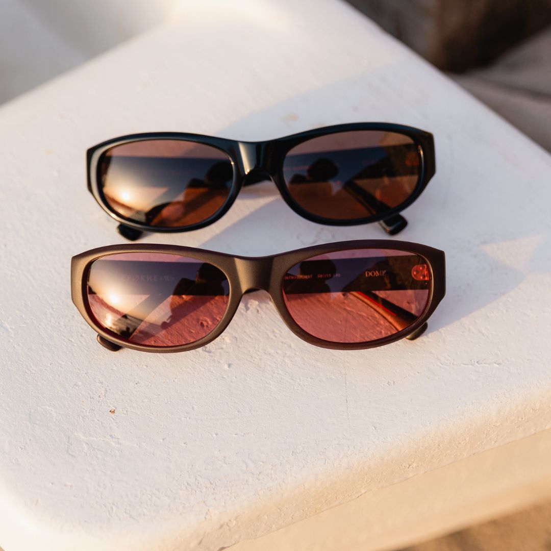 Wasted Talent X Epøkhe Dome Sunglasses - Burgundy / Ruby