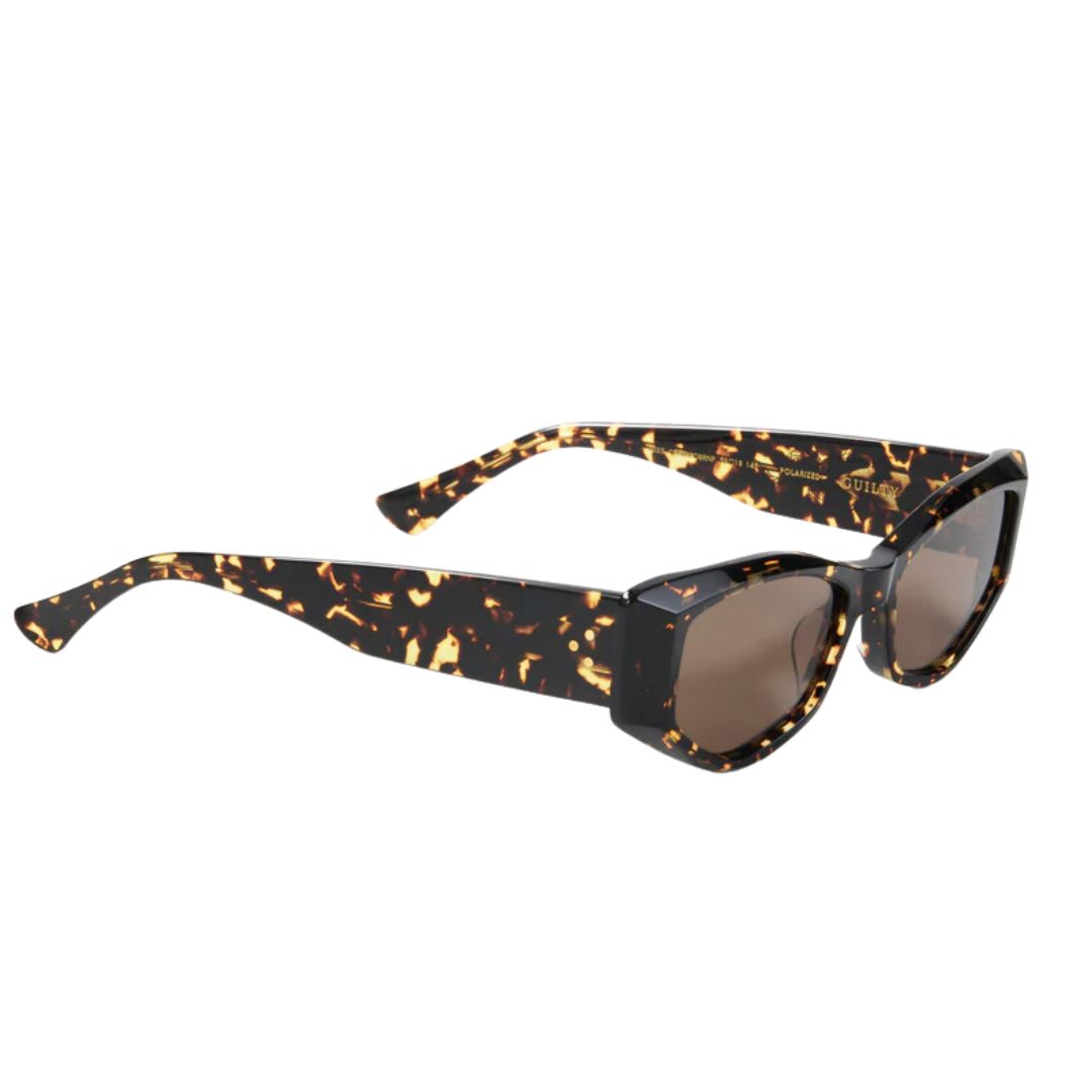 Epøkhe Guilty Sunglasses - Crystal Dark Tortoise Polished / Brown Polarized