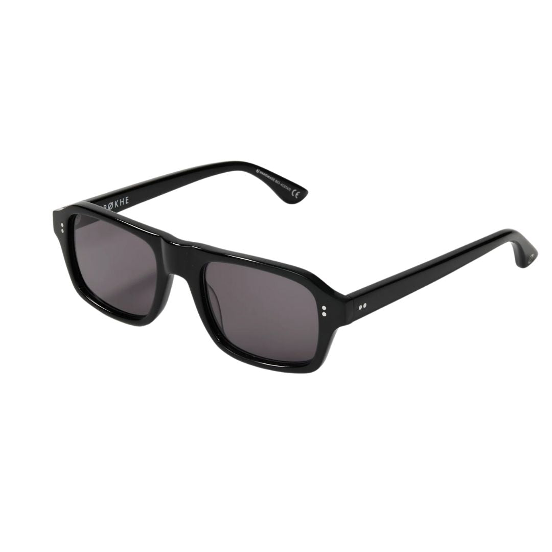 Epøkhe Mono Sunglasses - Black Polished / Black Polarized
