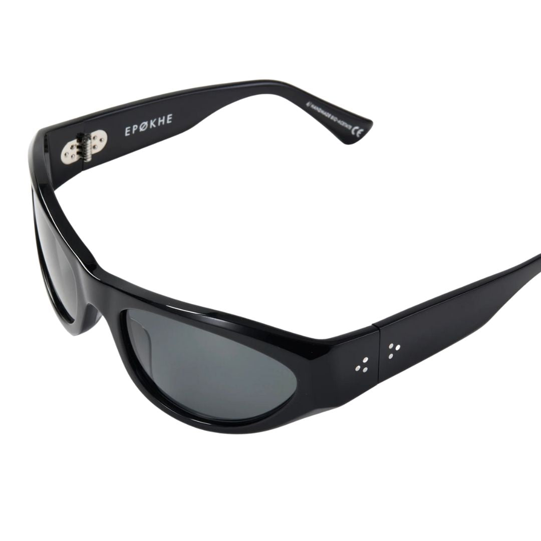 Epøkhe Realm Sunglasses - Black Polished / Black Polarized