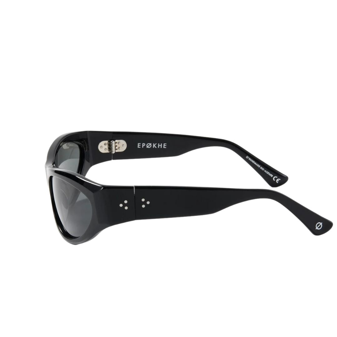 Epøkhe Realm Sunglasses - Black Polished / Black Polarized