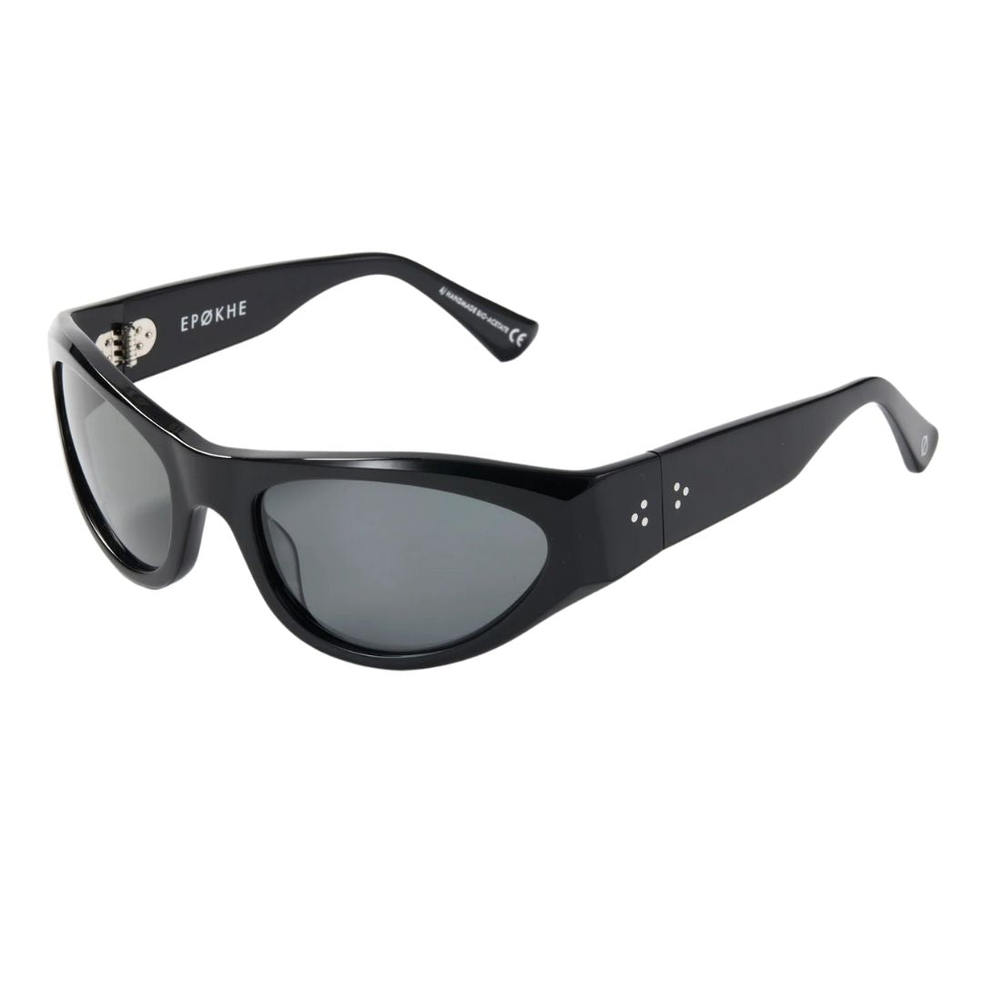Epøkhe Realm Sunglasses - Black Polished / Black Polarized