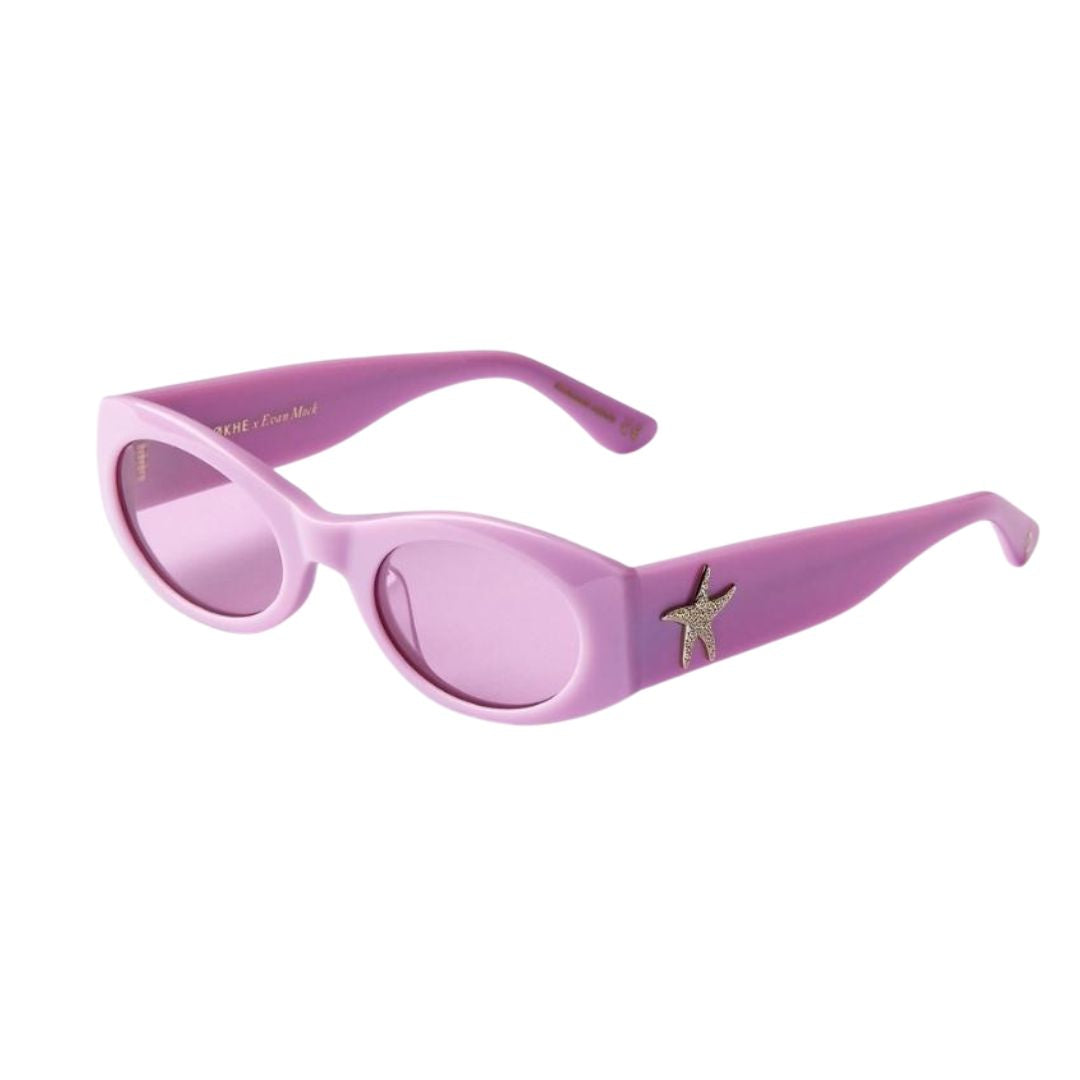 Epøkhe Suede Sunglasses Mauve Polished Velvet by Evan Mock | Eyewear