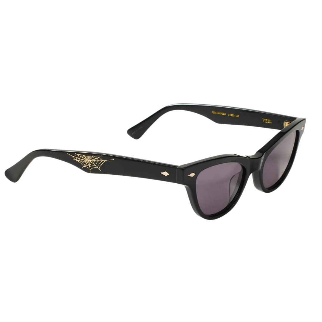 Epøkhe Veil Sunglasses - Black Polished / Black