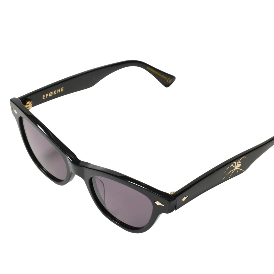 Epøkhe Veil Sunglasses - Black Polished / Black