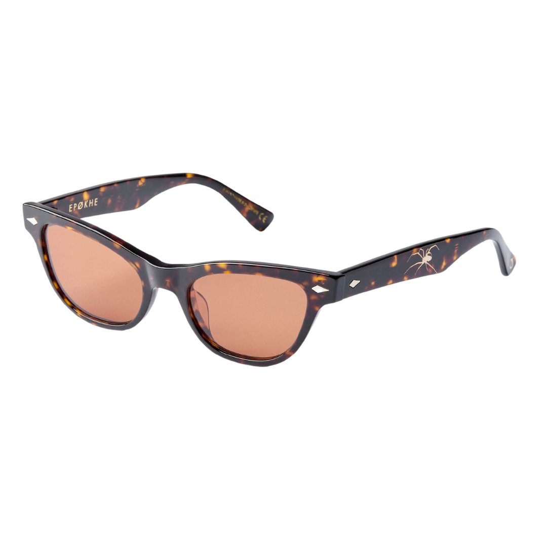 Epøkhe Veil Sunglasses Dark Tortoise Polished Brown | Premium Eyewear
