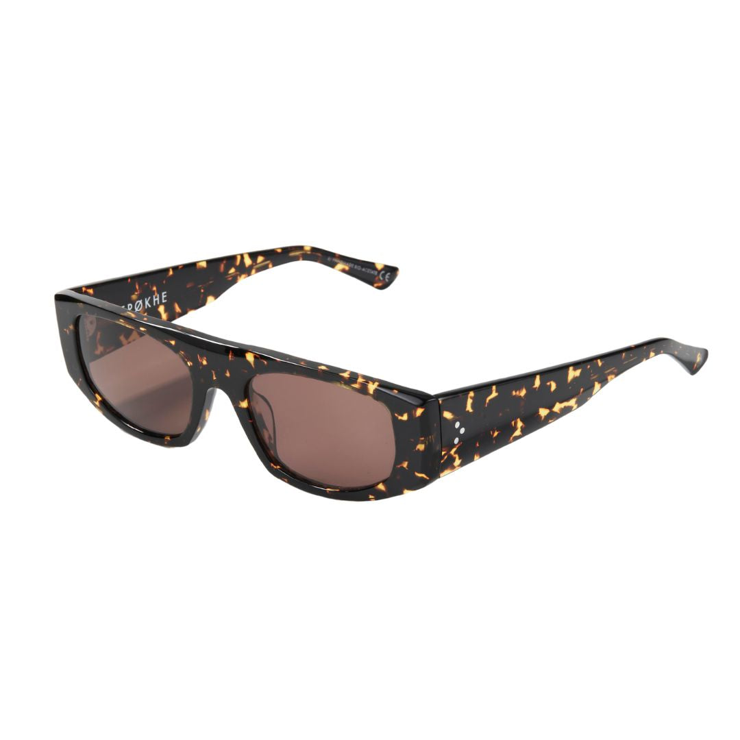 Epøkhe Void Sunglasses Crystal Dark Tortoise Polished Bronze | Eyewear