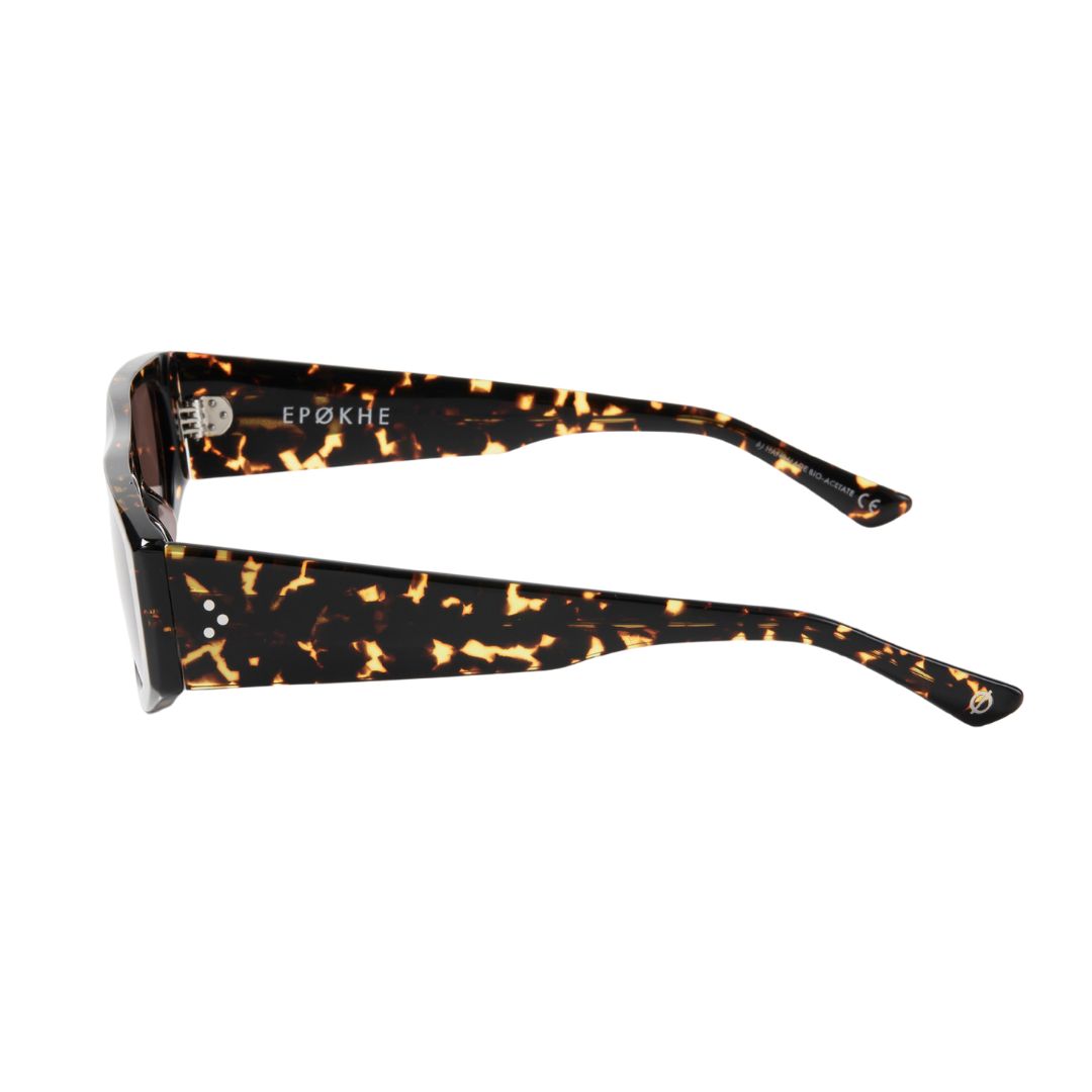 Epøkhe Void Sunglasses Crystal Dark Tortoise Polished Bronze | Eyewear