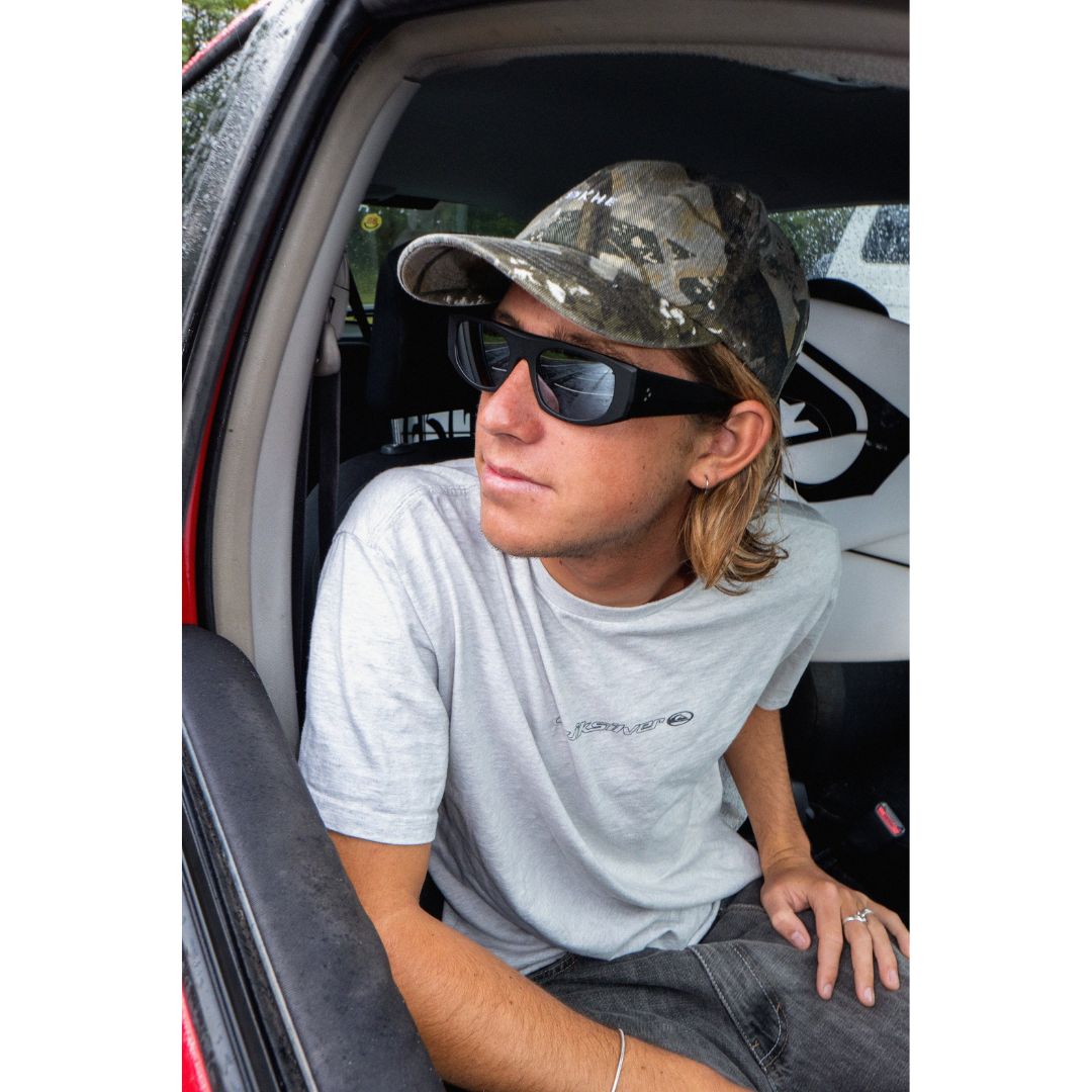 Void Sunglasses - Matte Black / Black Irid Polarized