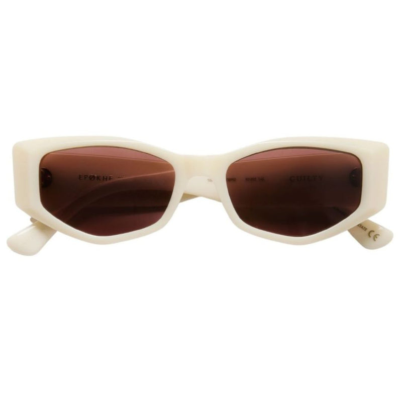 Wasted Talent X Epøkhe Guilty Sunglasses - Ivory Polished / Bronze