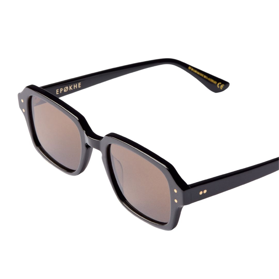 Epøkhe Wilson Sunglasses - Black Polished / Bronze Polarised