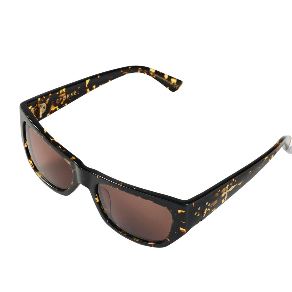 Epøkhe Memphis Sunglasses Crystal Dark Tortoise Polished Bronze | Eyewear