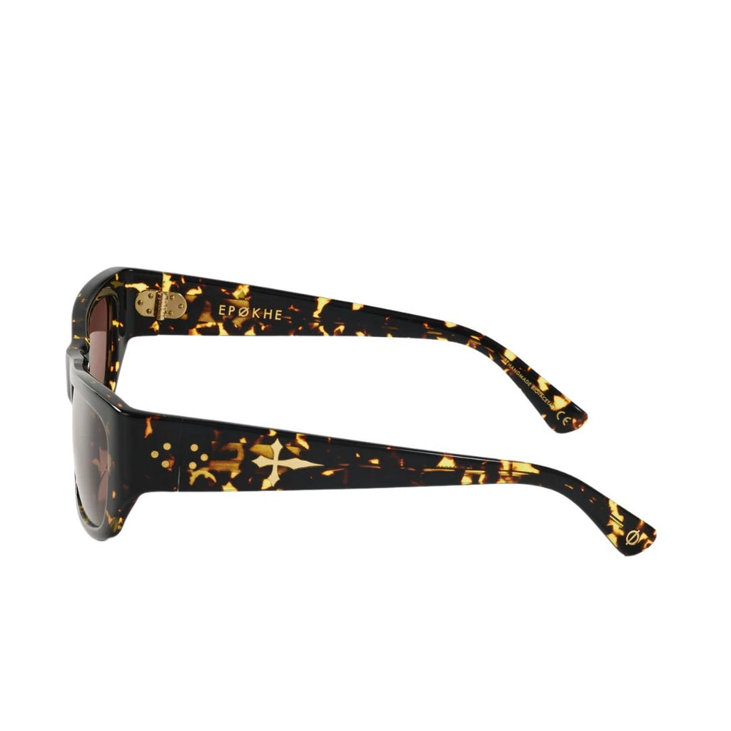 Epøkhe Memphis Sunglasses Crystal Dark Tortoise Polished Bronze | Eyewear