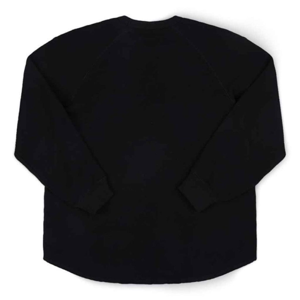 AG Raglan Waffle Sweater - black