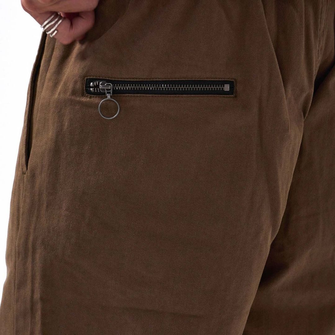 Former Prayer Herringbone Pant - Brown