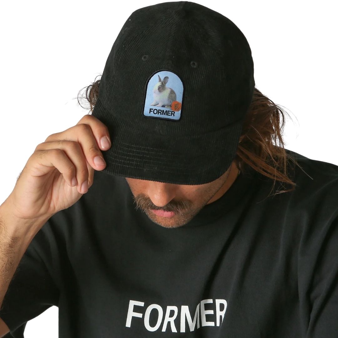 Former Valentine Cord Cap - Black