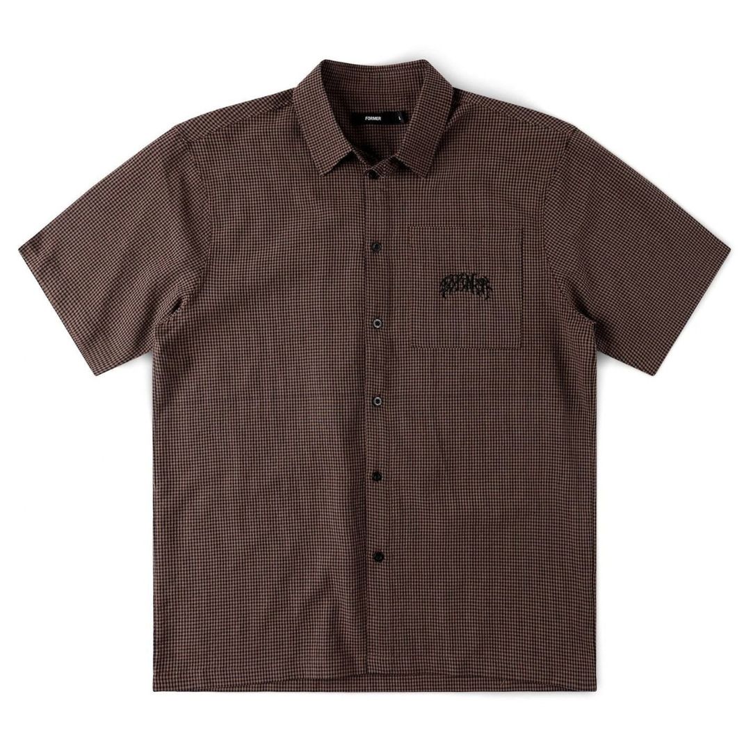 Vivian Check Short Sleeve Shirt - Brown