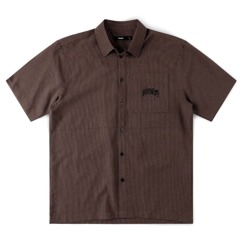 Vivian Check Short Sleeve Shirt - Brown