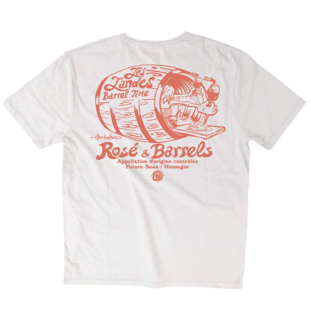 Future Seas Rosé and Barrels Hossegor T-Shirt - White