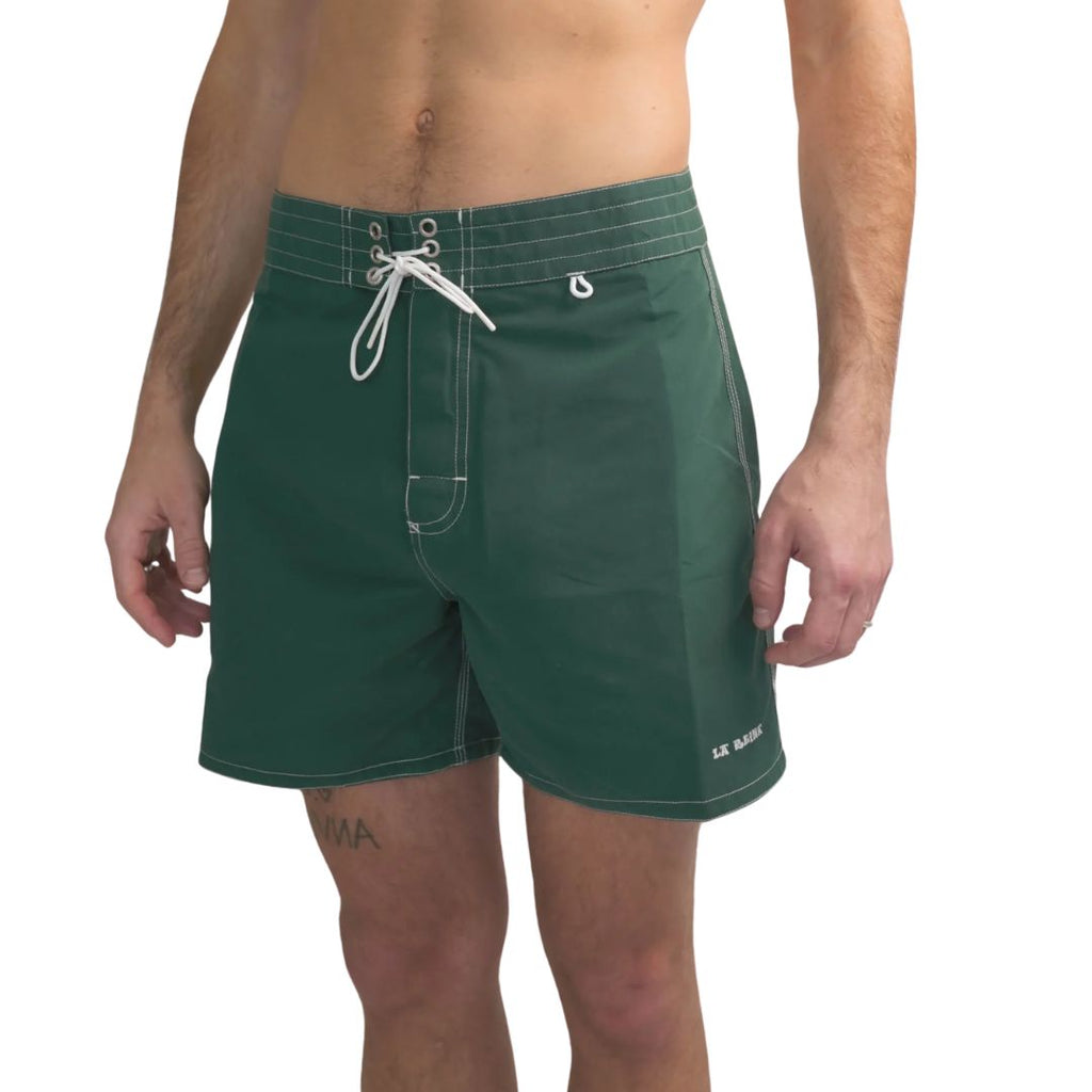 La Reina Green Jalapeño Boardshort — detail view
