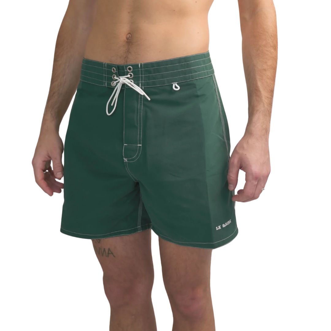 La Reina Green Jalapeño Boardshort — detail view