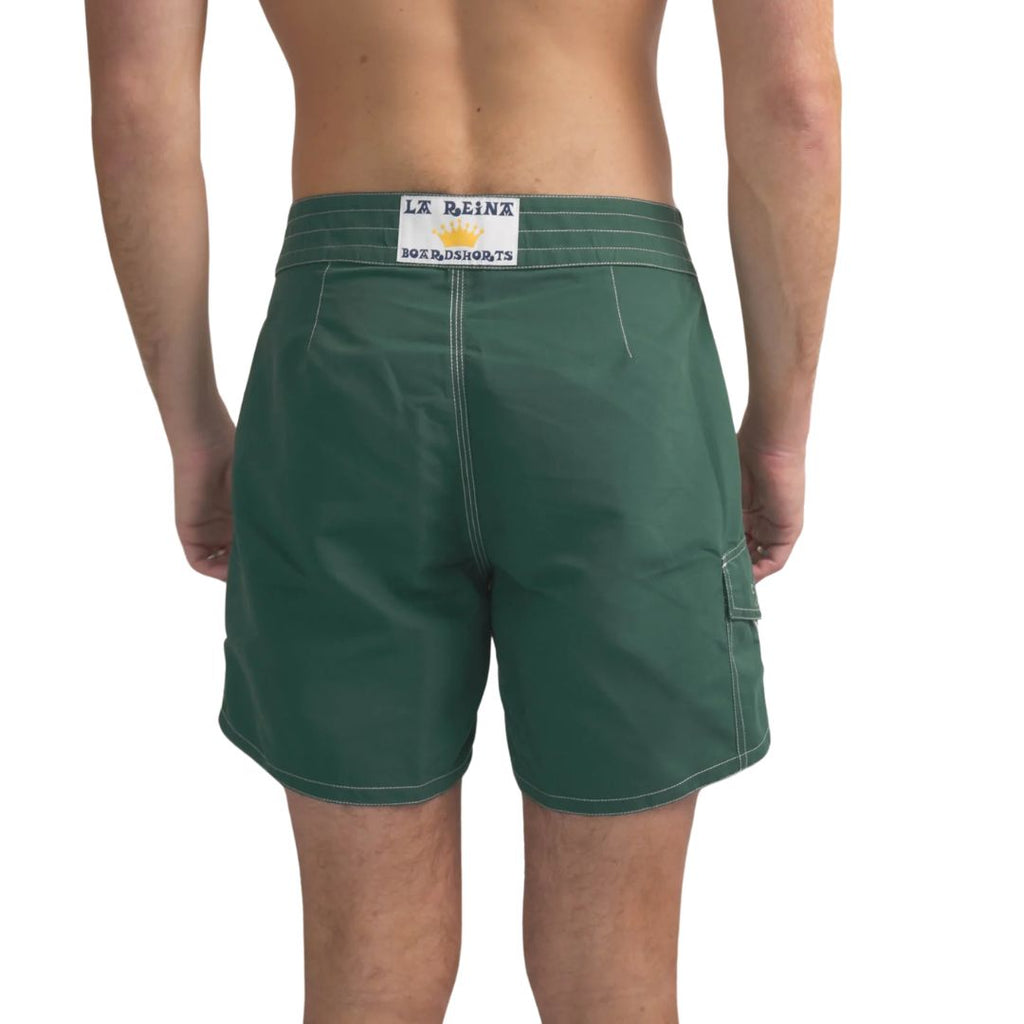 La Reina Green Jalapeño Boardshort — side view