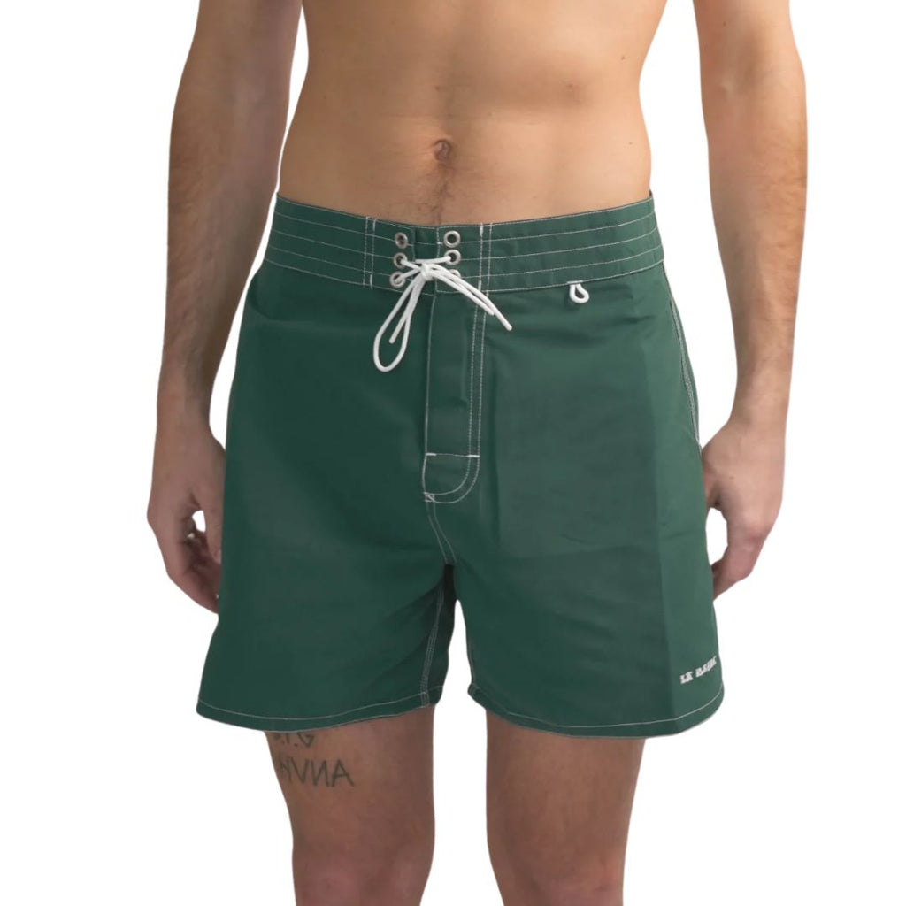 La Reina Green Jalapeño Boardshort — lifestyle view