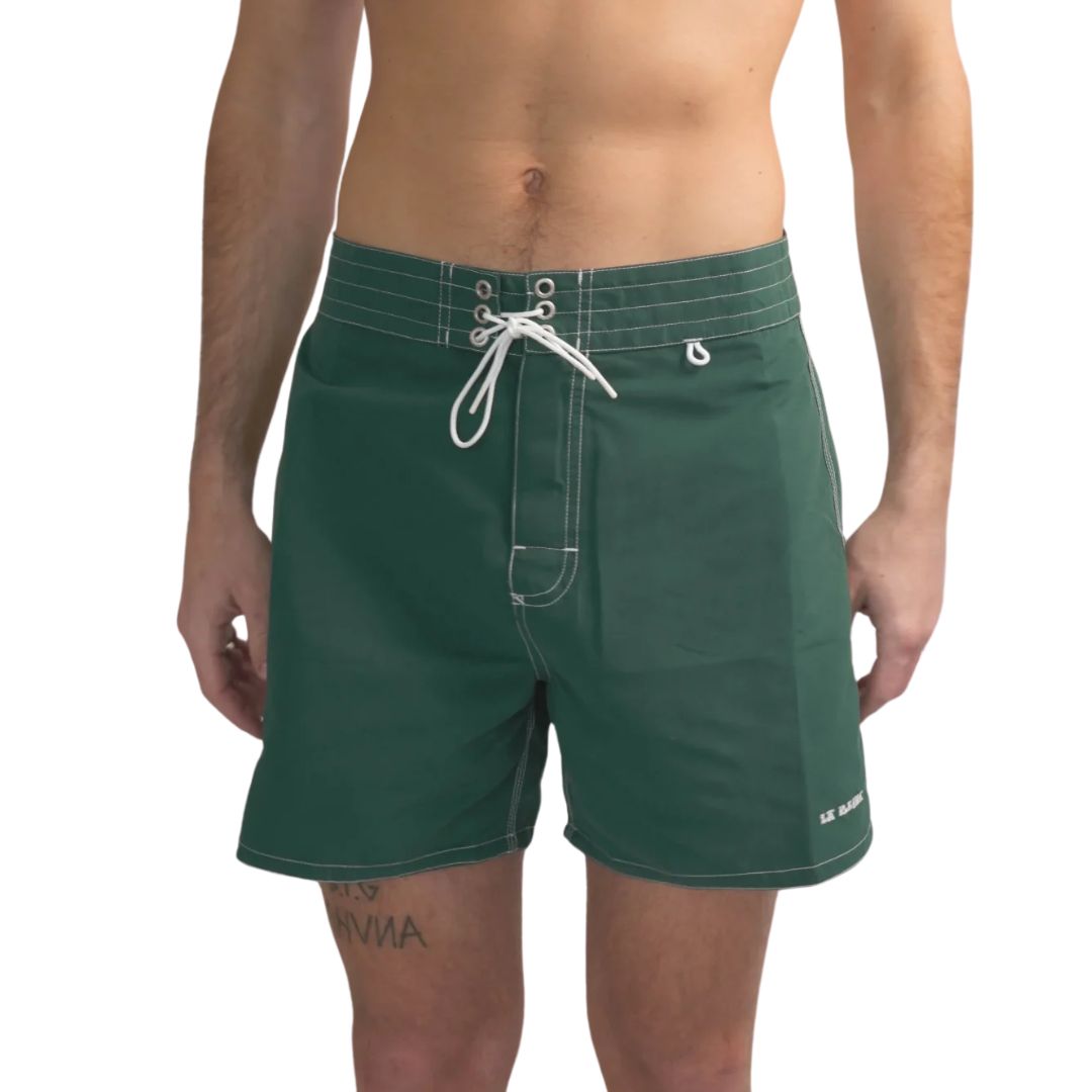 La Reina Green Jalapeño Boardshort — lifestyle view