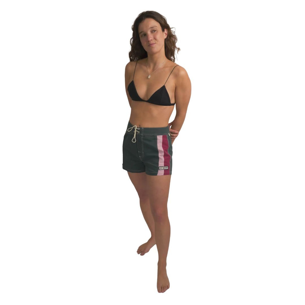 La Reina Marine Stripe Boardshort — lifestyle view