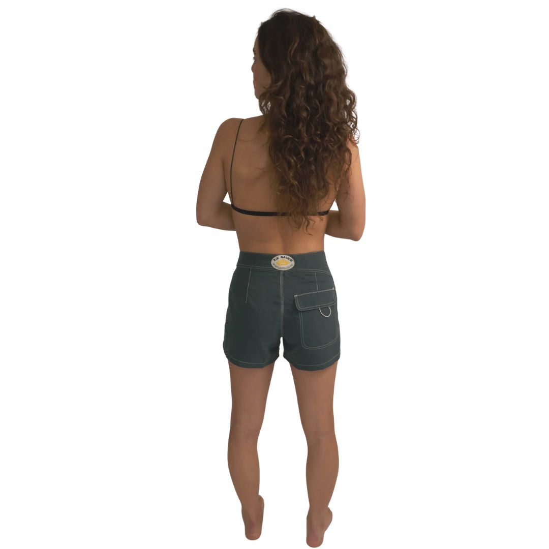 La Reina Marine Stripe Boardshort — side view