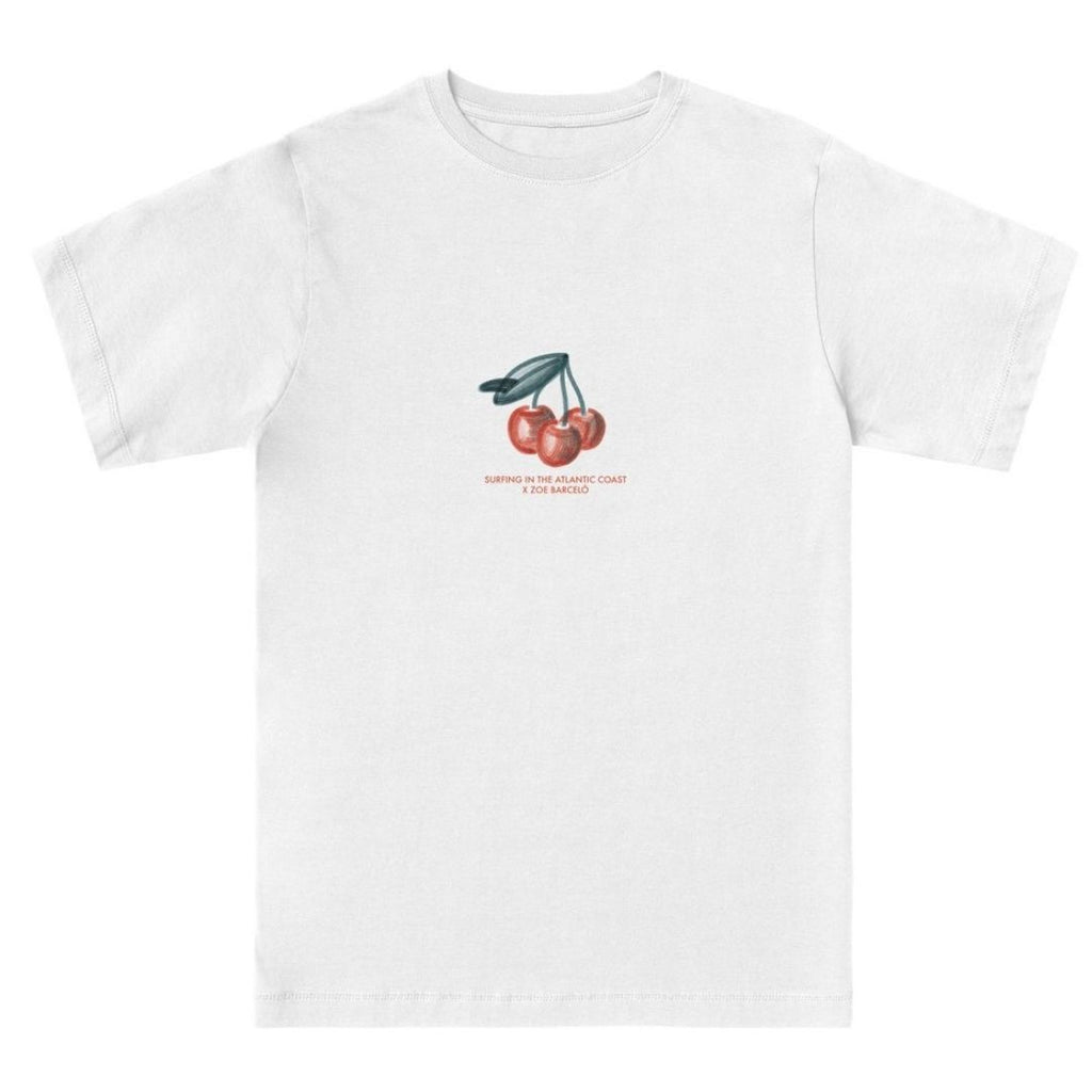 Latitud Fuego Cherries T-Shirt Ecru — back view