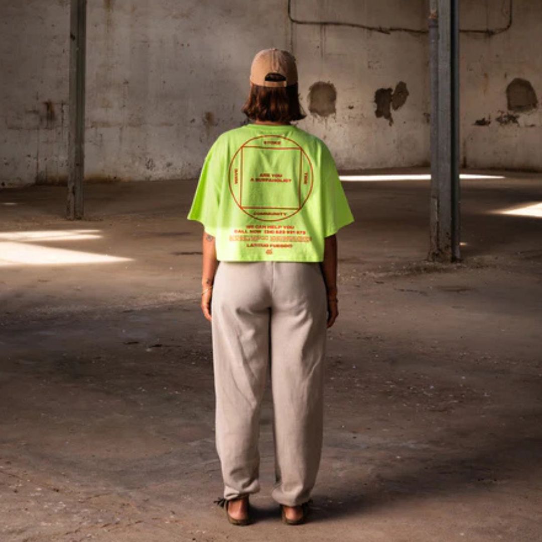 Latitud Fuego Wms Community Cropped T-Shirt - Apple