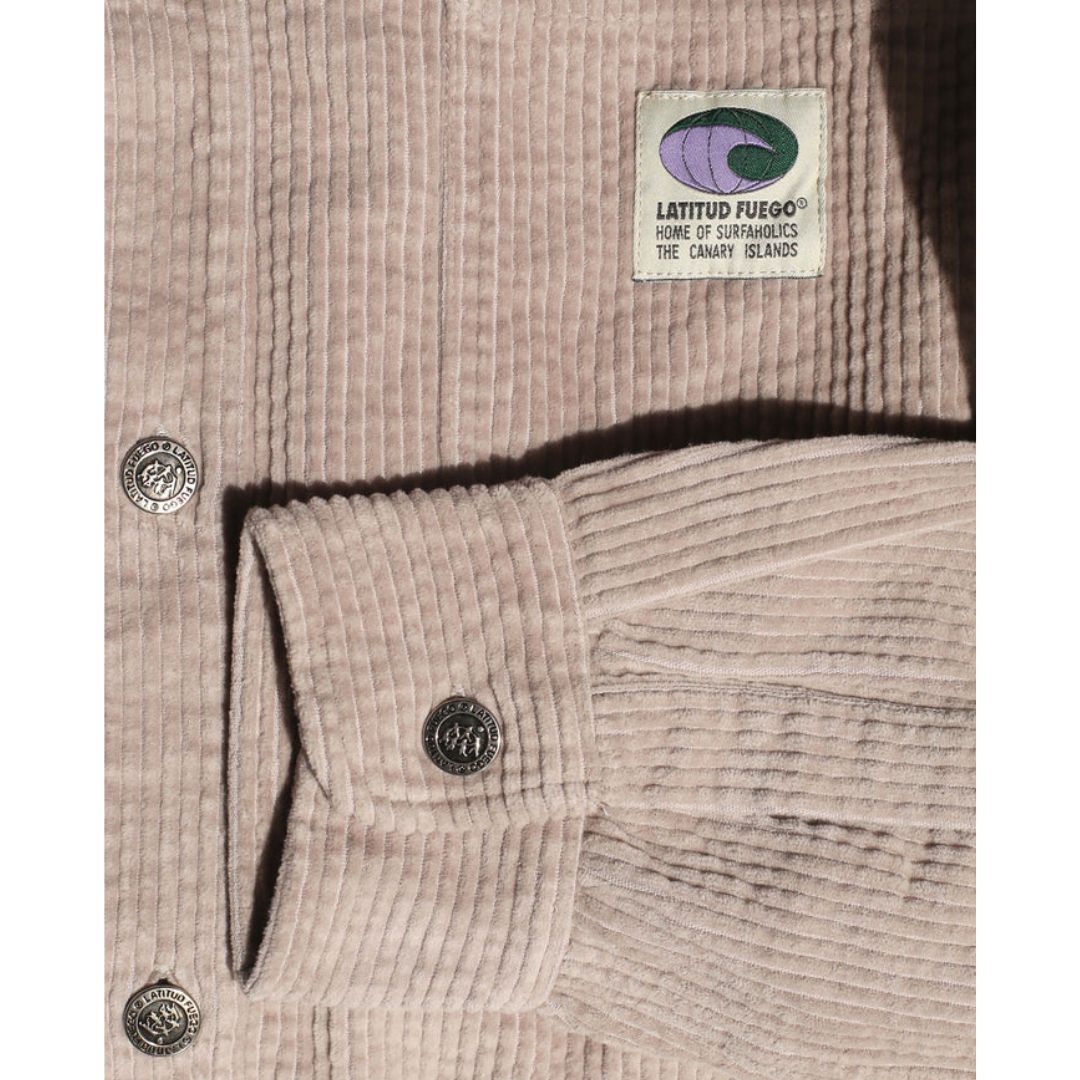 Latitud Fuego Corduroy Long Sleeve Shirt Jacket Topo — lifestyle shot 5