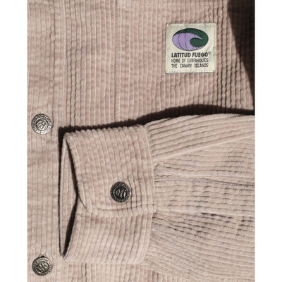 Latitud Fuego Corduroy Long Sleeve Shirt Jacket - Topo