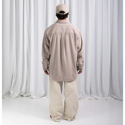 Latitud Fuego Corduroy Long Sleeve Shirt Jacket - Topo