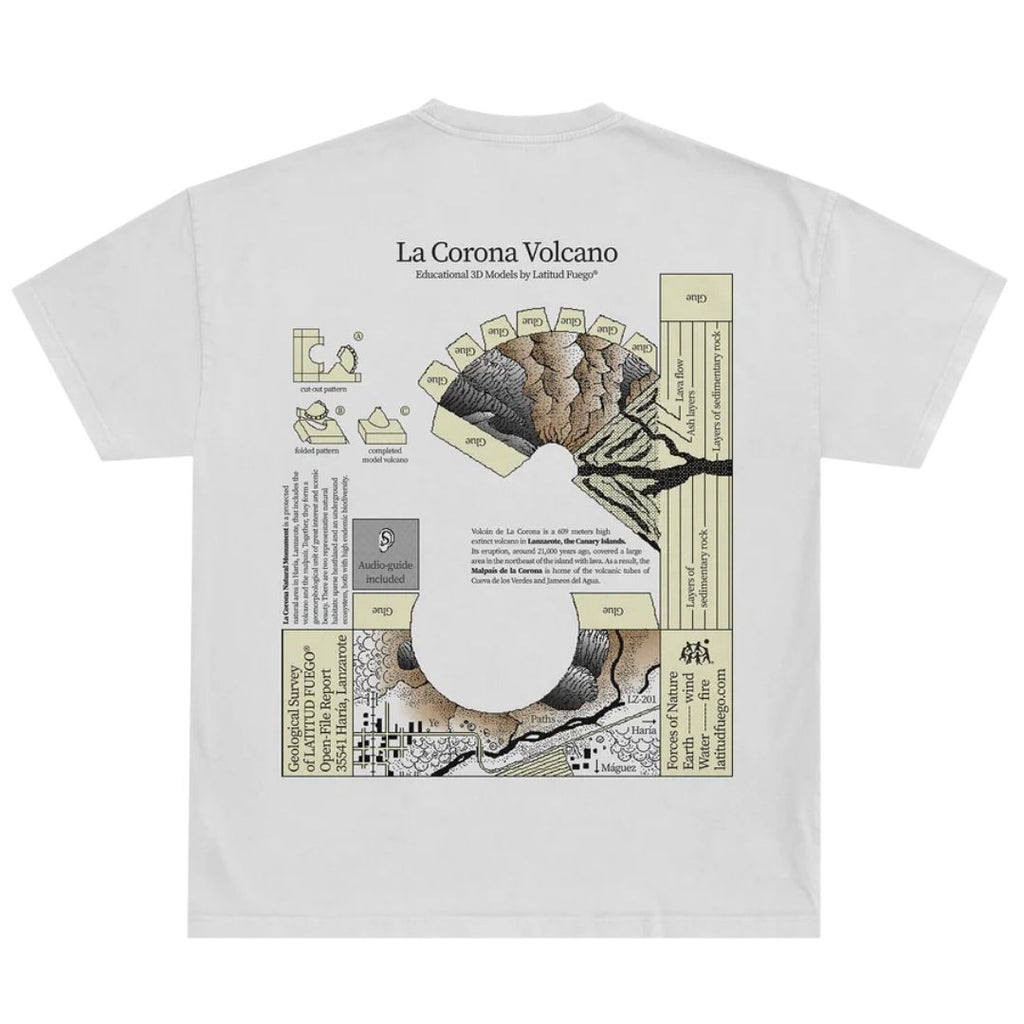 Latitud Fuego Corona T-Shirt White — front view