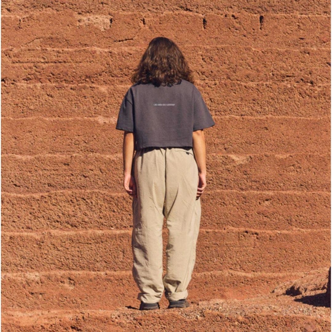 Latitud Fuego Womens Eruption Cropped T-Shirt - Anthracite