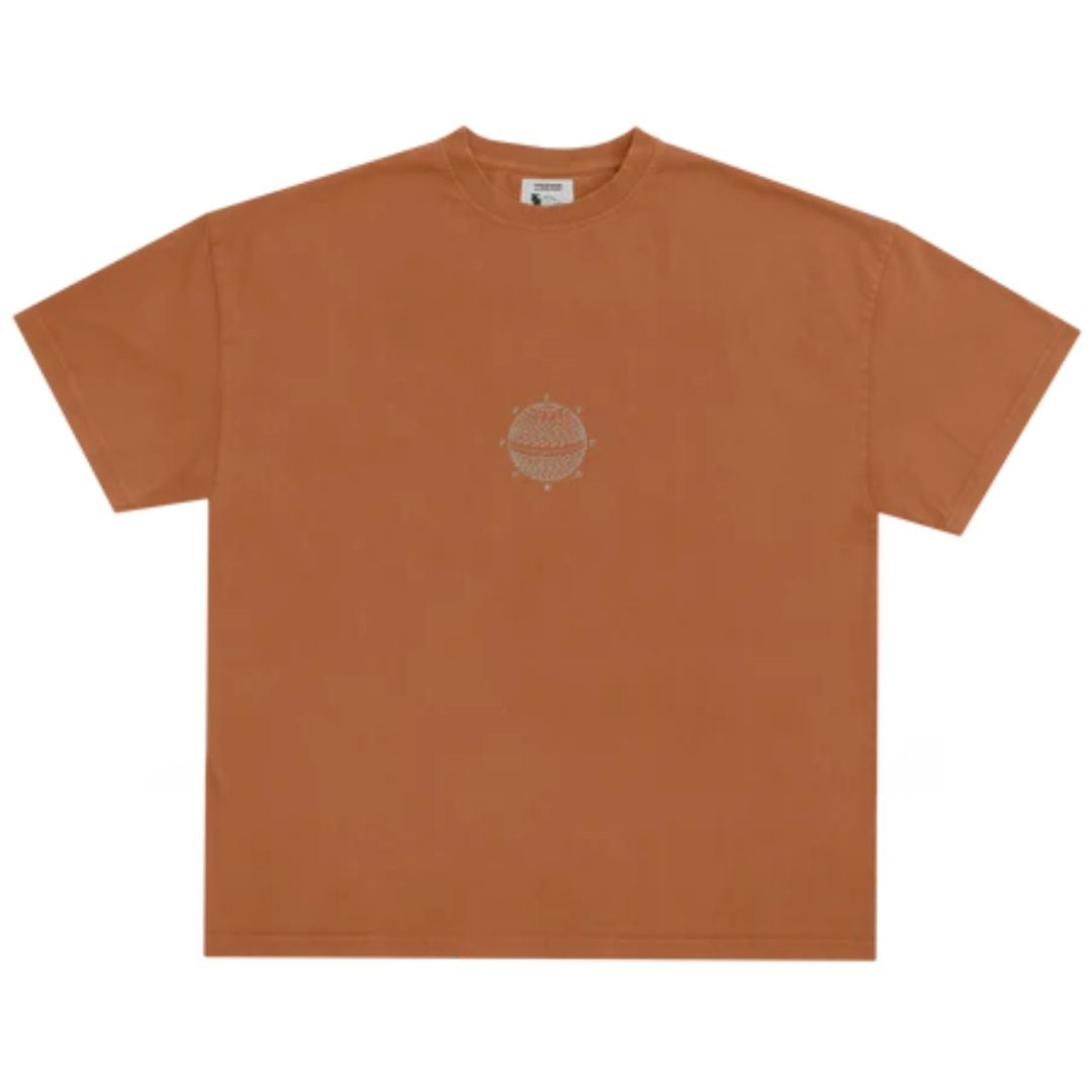 Latitud Fuego Currents T-Shirt Roasted Orange — back view