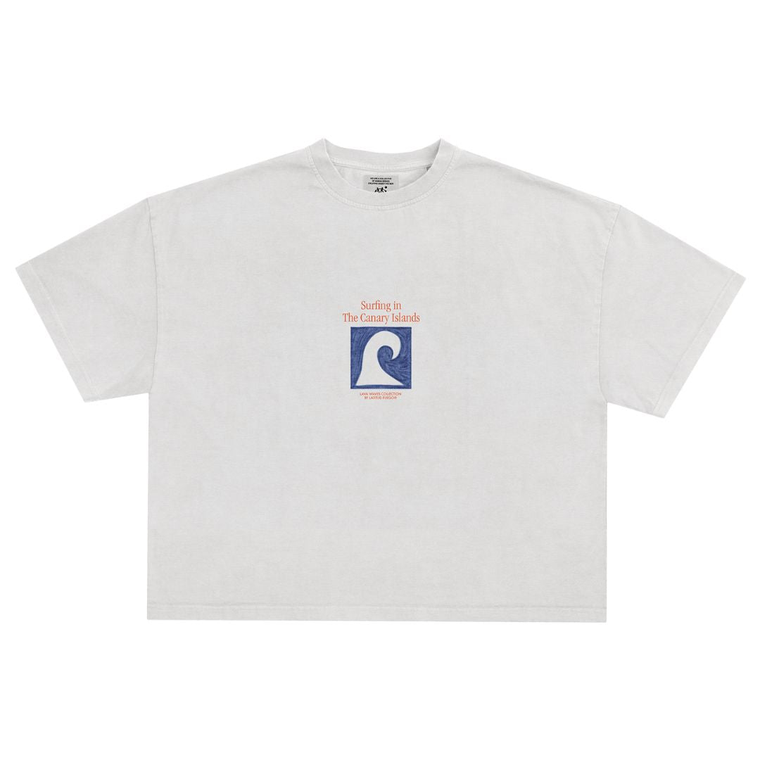 Latitud Fuego Womens Essential Cropped T-Shirt - Off White