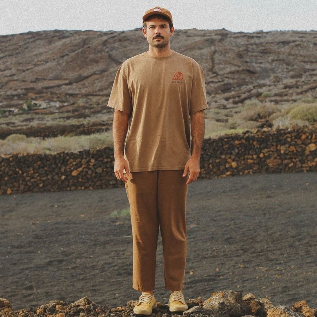 Latitud Fuego Flames T-Shirt - Clay