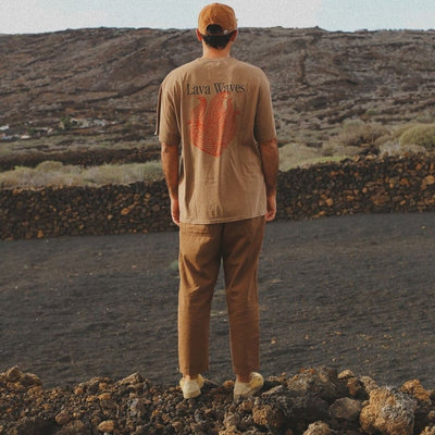 Latitud Fuego Flames T-Shirt - Clay