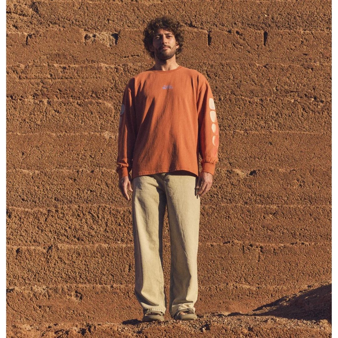 Latitud Fuego Forces of Nature Long Sleeve T-Shirt Roasted Orange — lifestyle shot