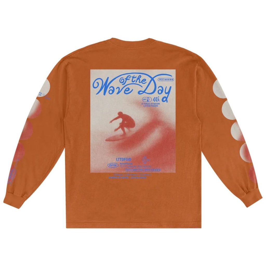 Latitud Fuego Forces of Nature Long Sleeve T-Shirt Roasted Orange — back view