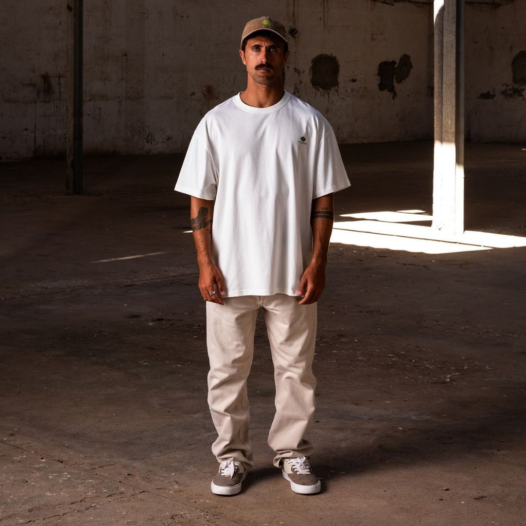 Latitud Fuego Lemon T-Shirt White — lifestyle shot
