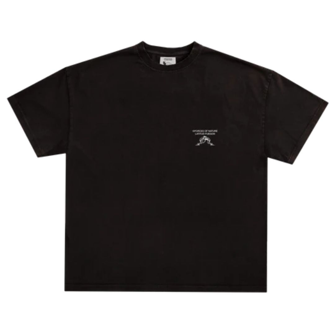 Latitud Fuego Lucha T-Shirt Black Brown — back view