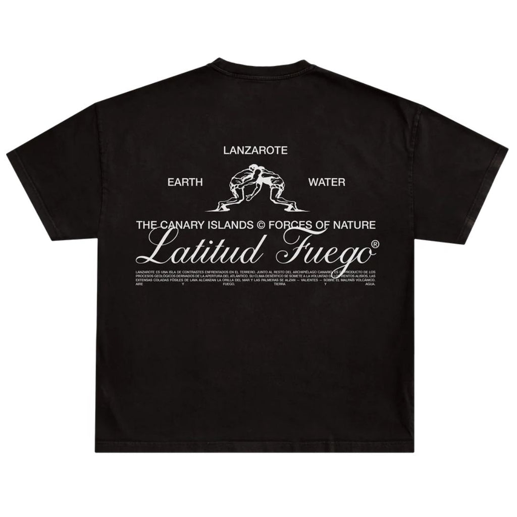 Latitud Fuego Lucha T-Shirt Black Brown — front view
