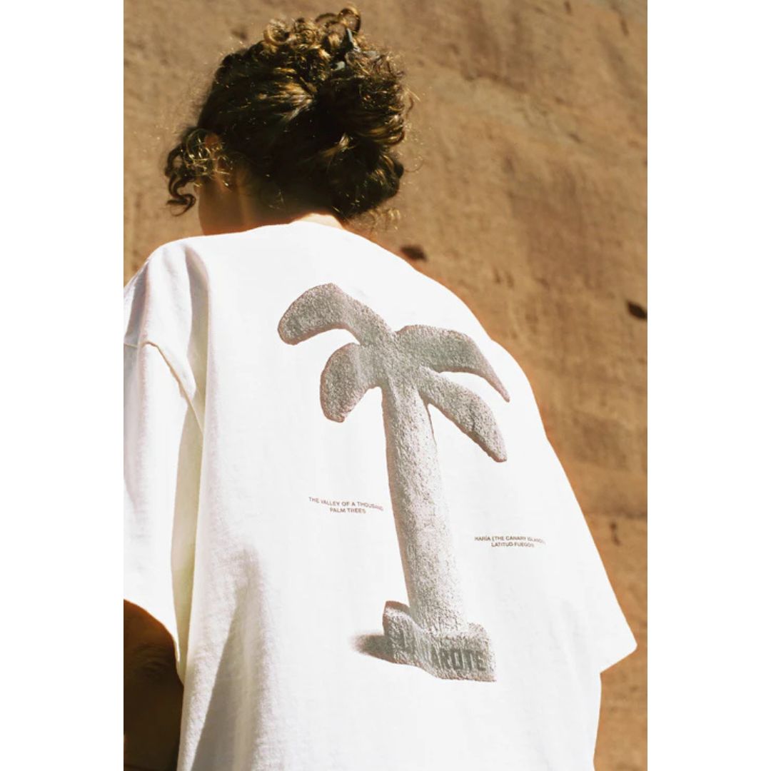 Latitud Fuego Palmera T-Shirt - Ecru